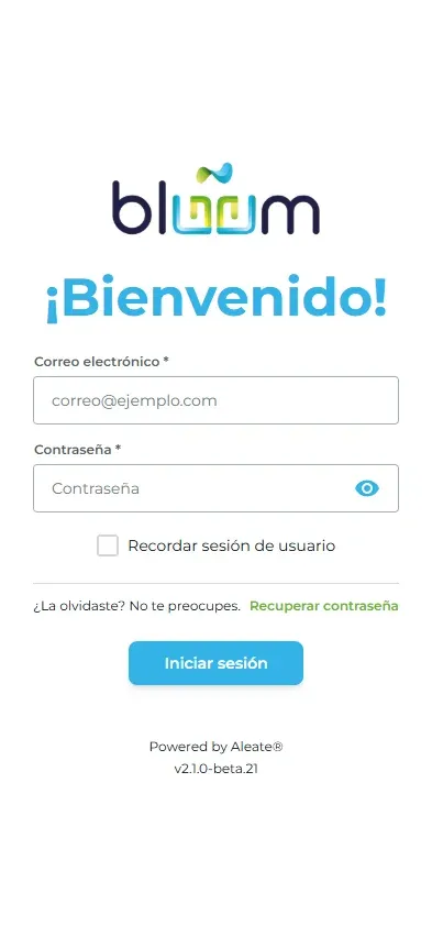 Bloom: Gestión y monitoreo agrícola en una sola plataforma · Web Móvil 1