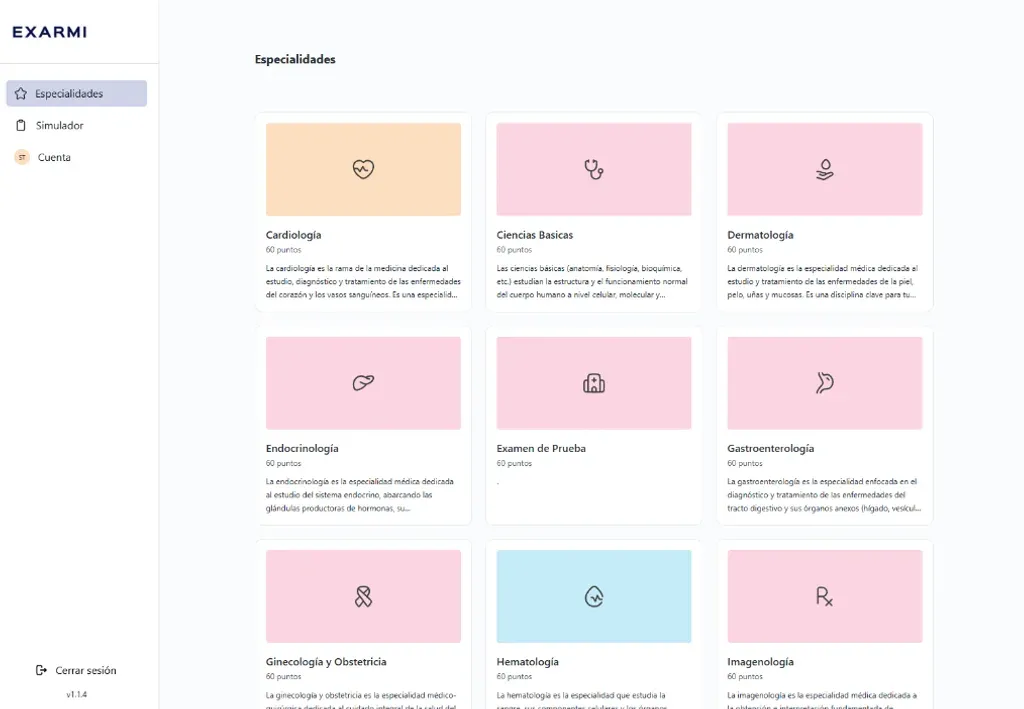 Exarmi: Preparación para el ENARM · Web 3