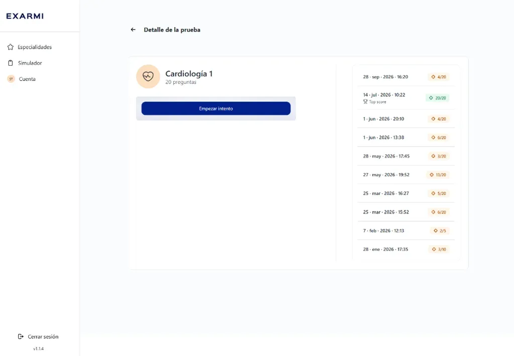 Exarmi: Preparación para el ENARM · Web 5