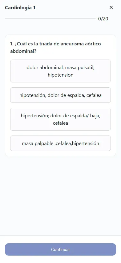 Exarmi: Preparación para el ENARM · Web Móvil 5